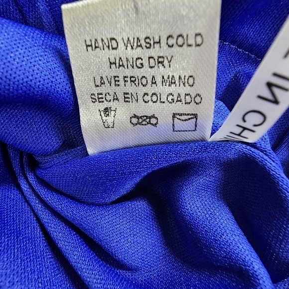 Tea & Cup Cobalt Blue & Pink Floral Shift Dress - Picture 7 of 9